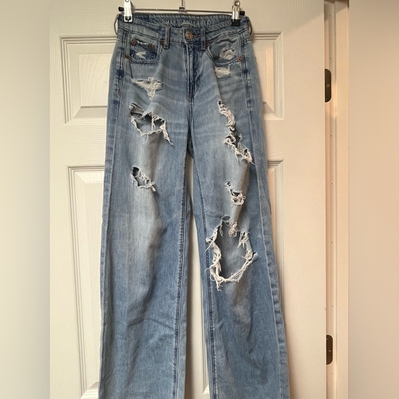 American Eagle Outfitters Denim - ECU American eagle ripped flare bottom jeans